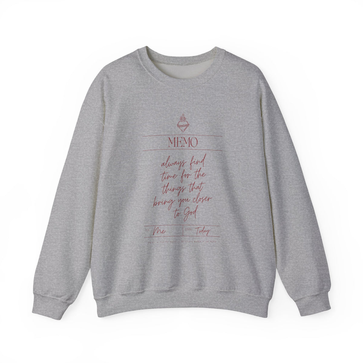 Closer to God Memo Catholic Crewneck