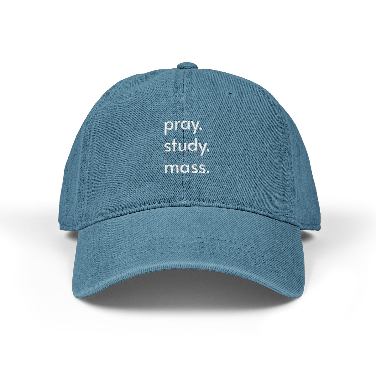 Pray • Study • Mass Embroidered Cap