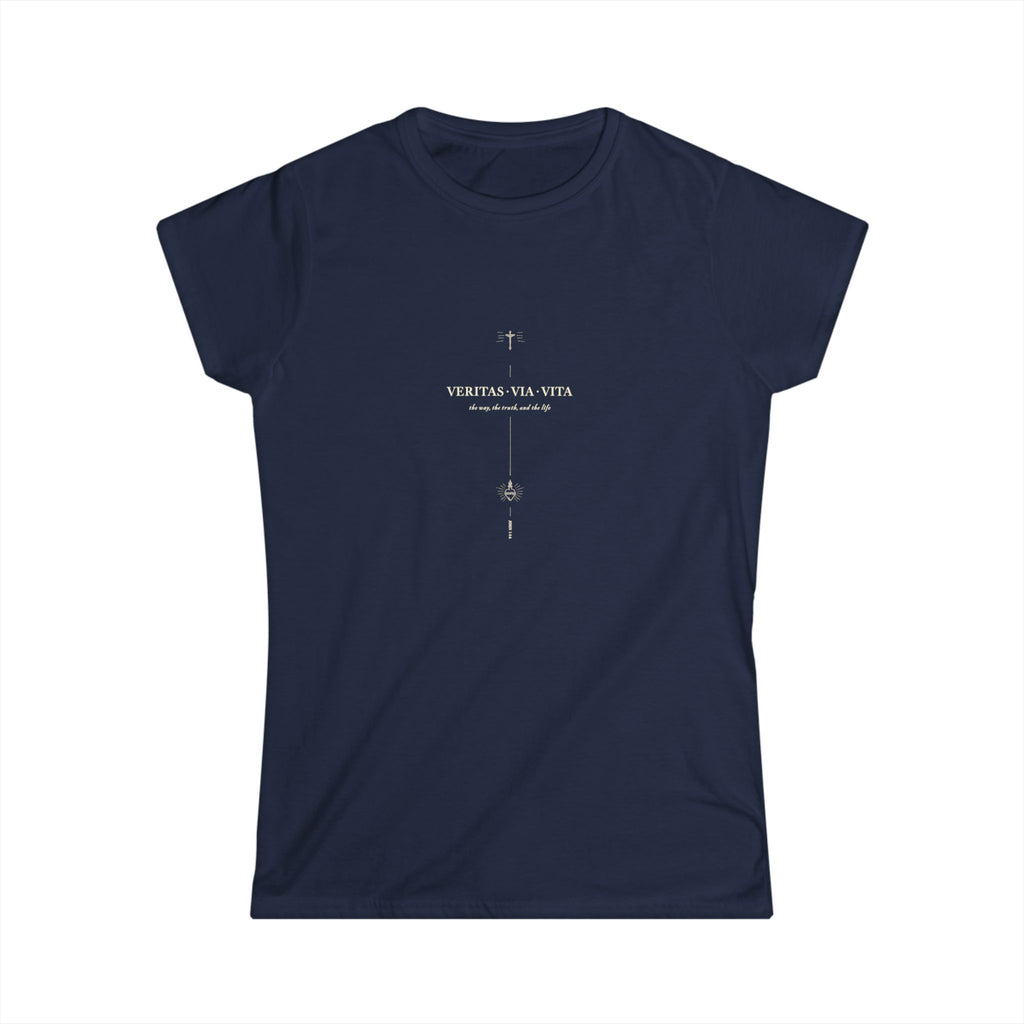 Veritas · Via · Vita Catholic Tee