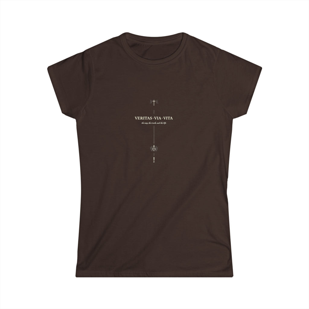 Veritas · Via · Vita Catholic Tee