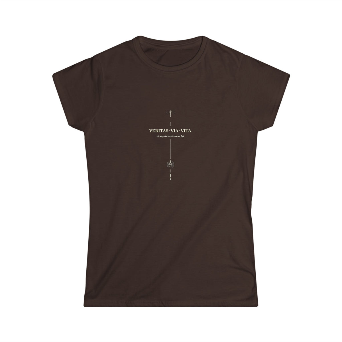 Veritas · Via · Vita Catholic Tee