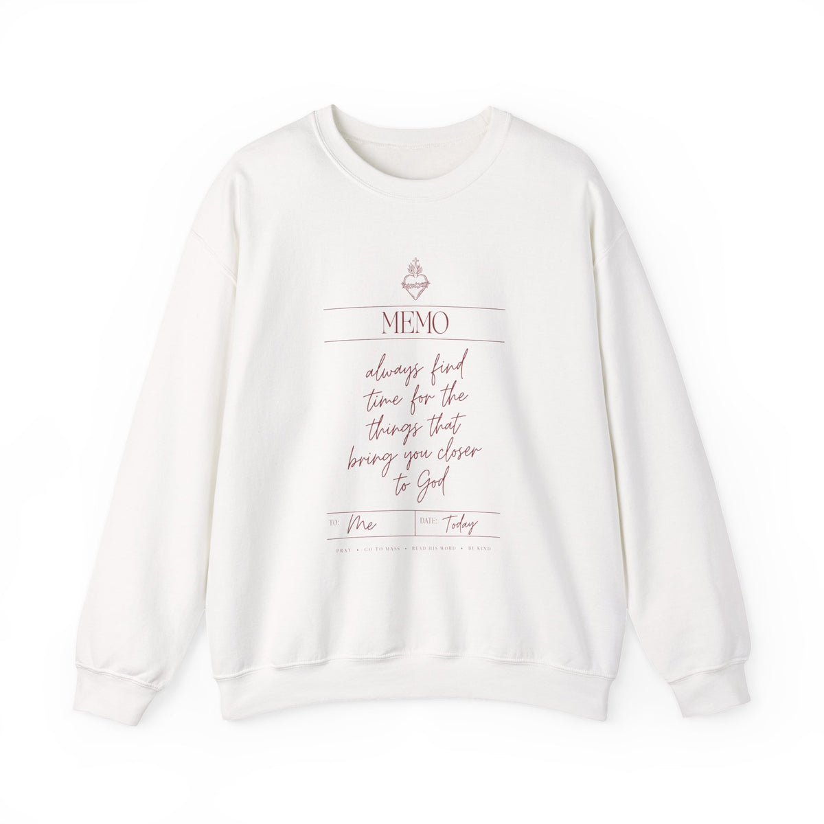 Closer to God Memo Catholic Crewneck