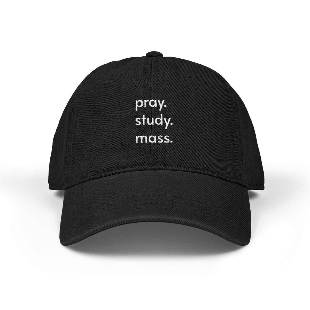 Pray • Study • Mass Embroidered Cap