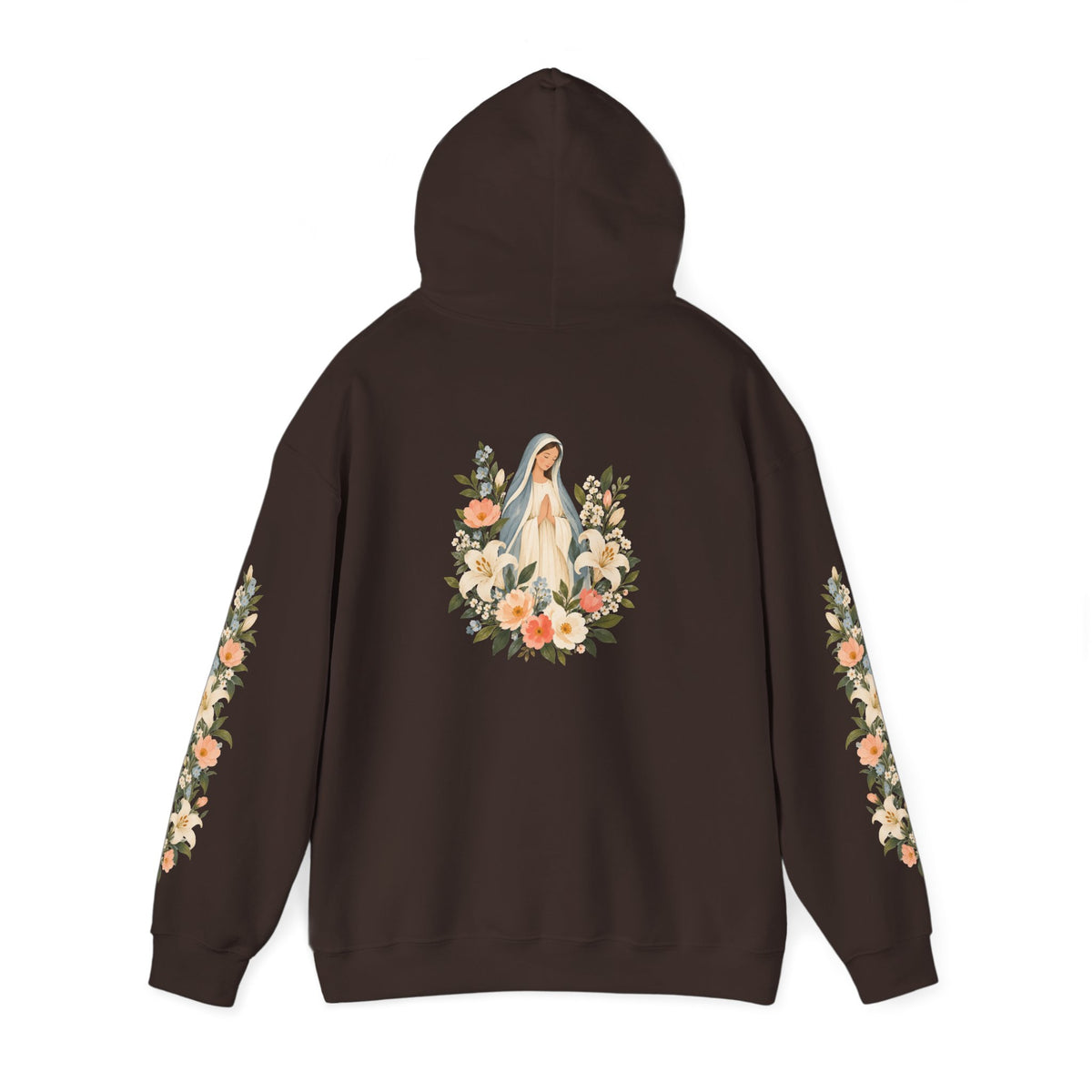 Ad Caelum Per Mariam Floral Hoodie