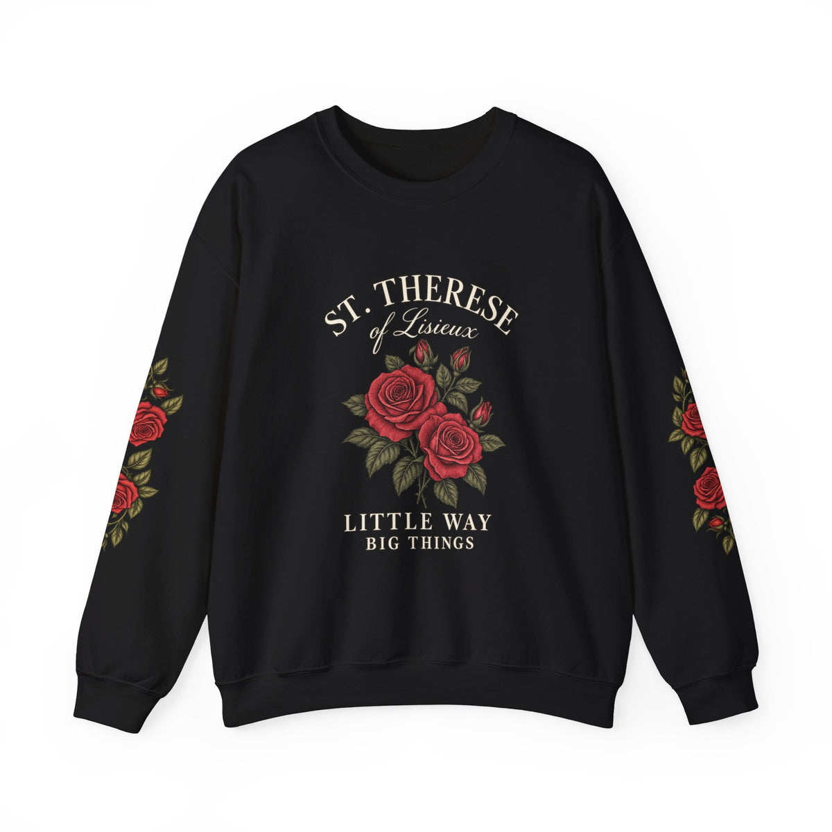 St. Thérèse “Little Way” Rose Crewneck