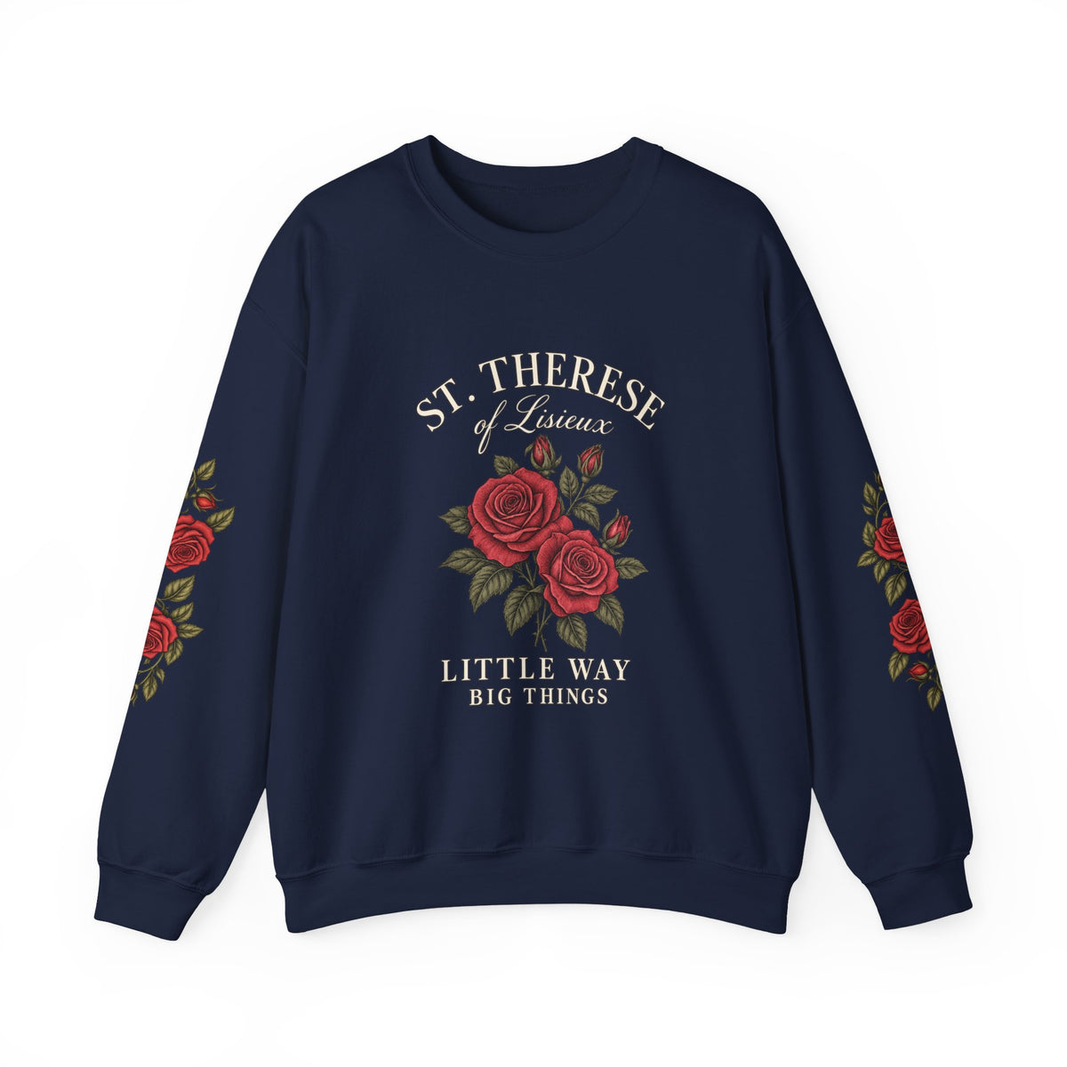 St. Thérèse “Little Way” Rose Crewneck