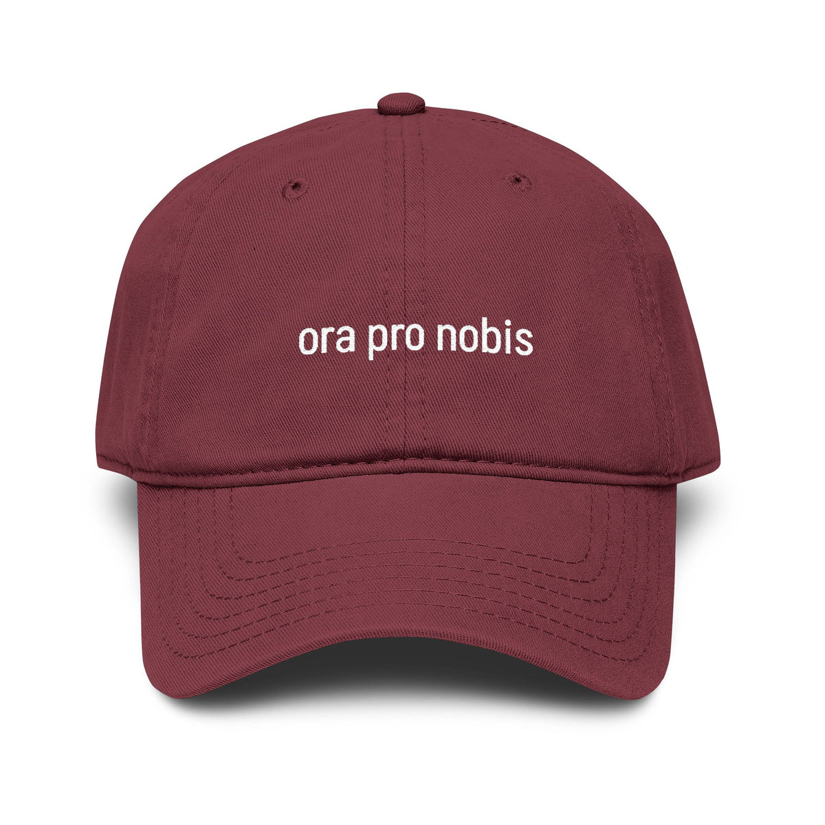 Ora Pro Nobis Embroidered Cap
