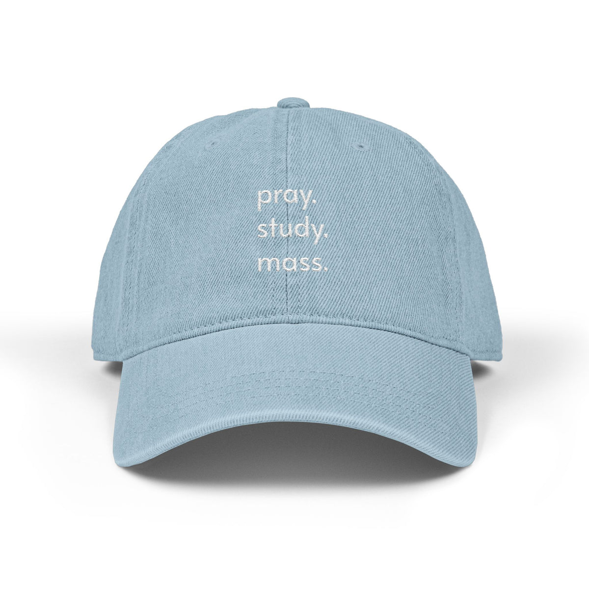 Pray • Study • Mass Embroidered Cap