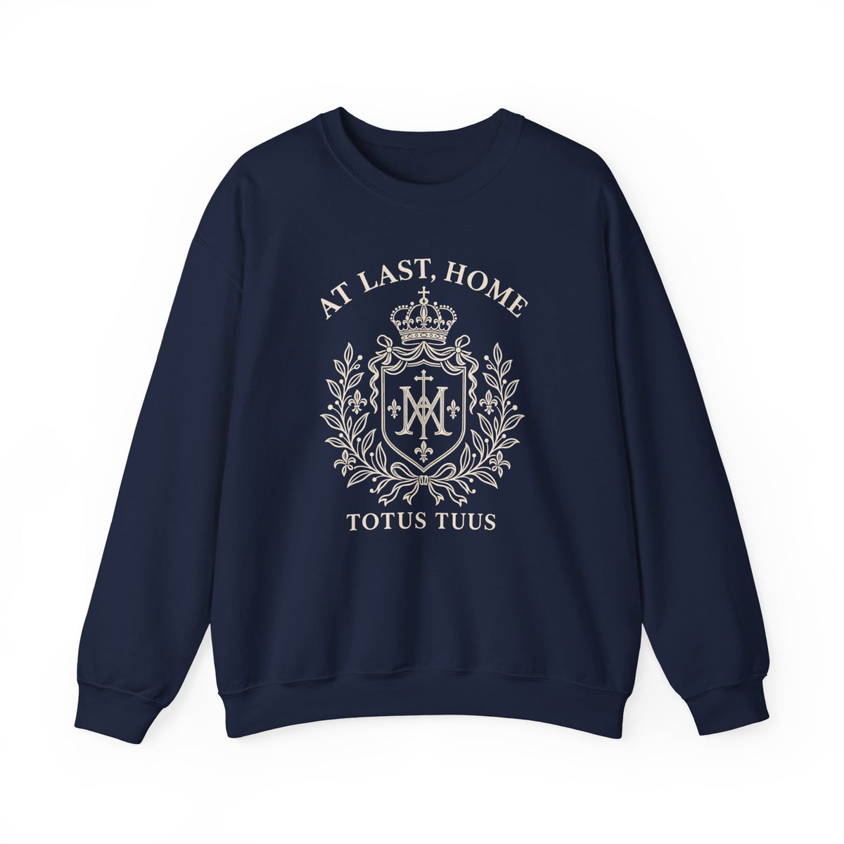 At Last, Home  Totus Tuus Crewneck