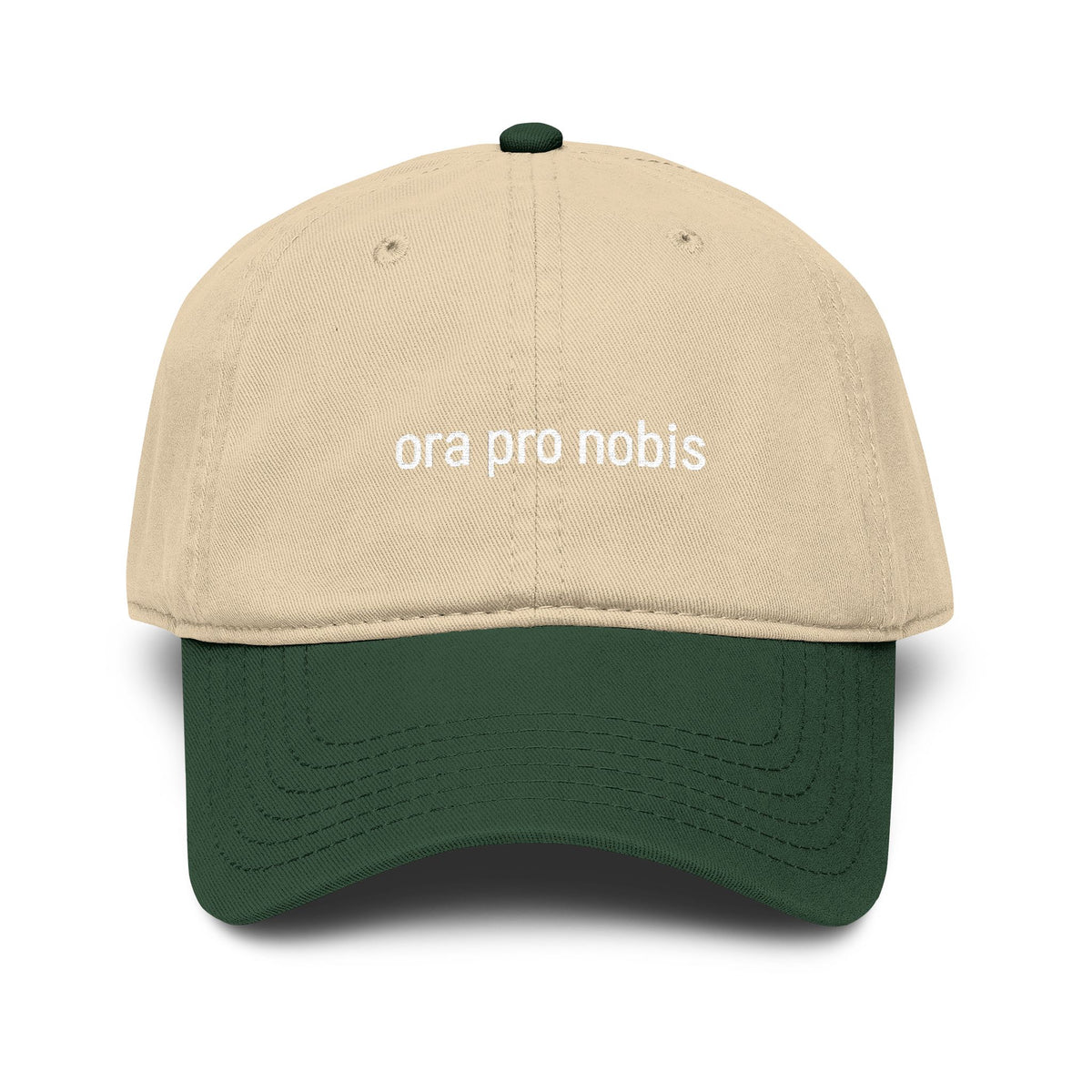 Ora Pro Nobis Embroidered Cap