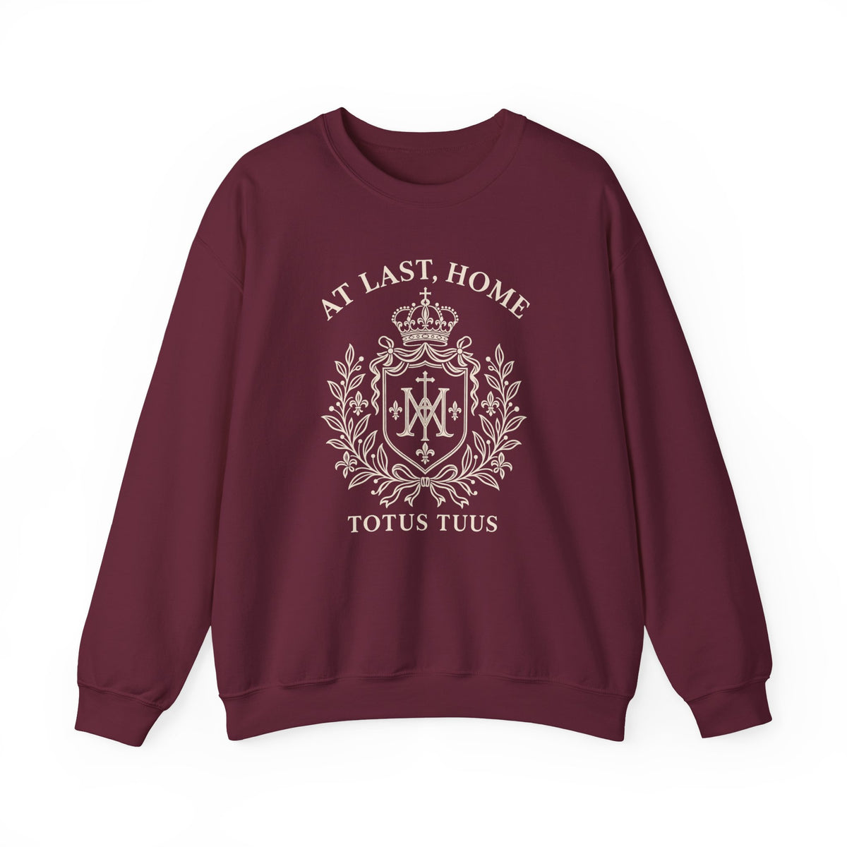 At Last, Home  Totus Tuus Crewneck