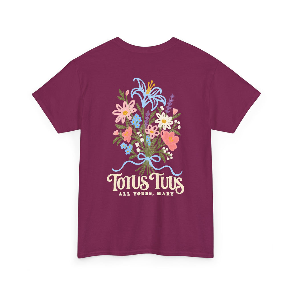 Totus Tuus Flowers for Mary Tee
