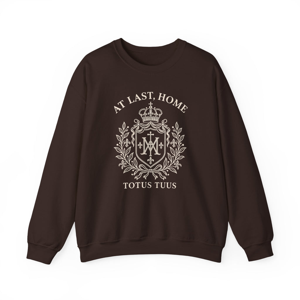At Last, Home  Totus Tuus Crewneck