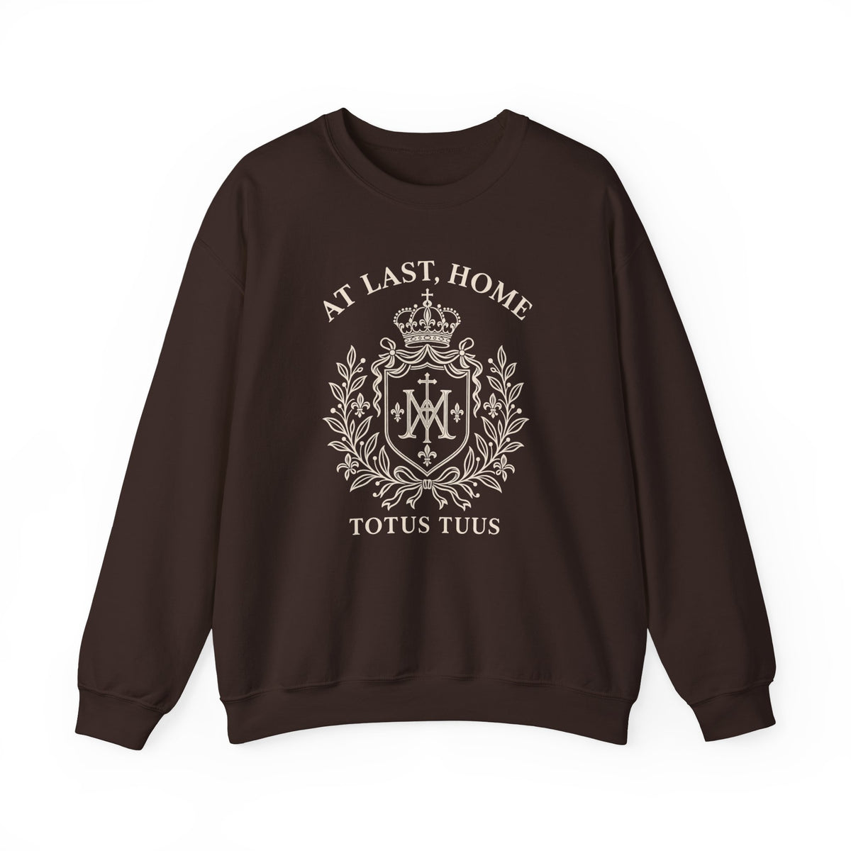 At Last, Home  Totus Tuus Crewneck