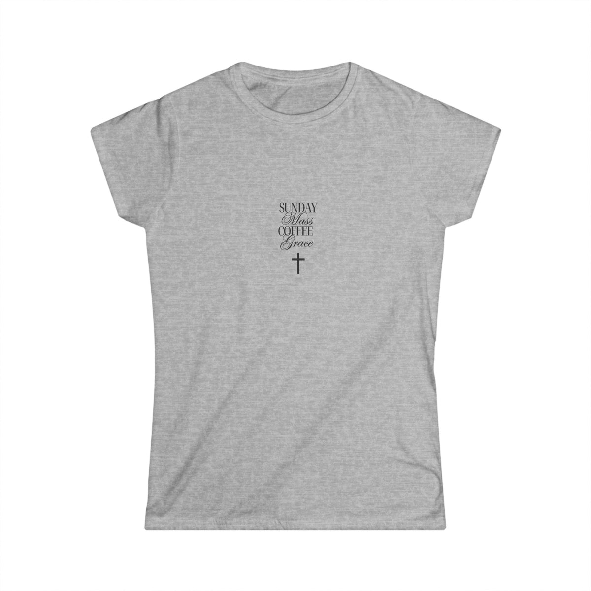 Minimal Sunday. Mass. Coffee. Grace. Tee