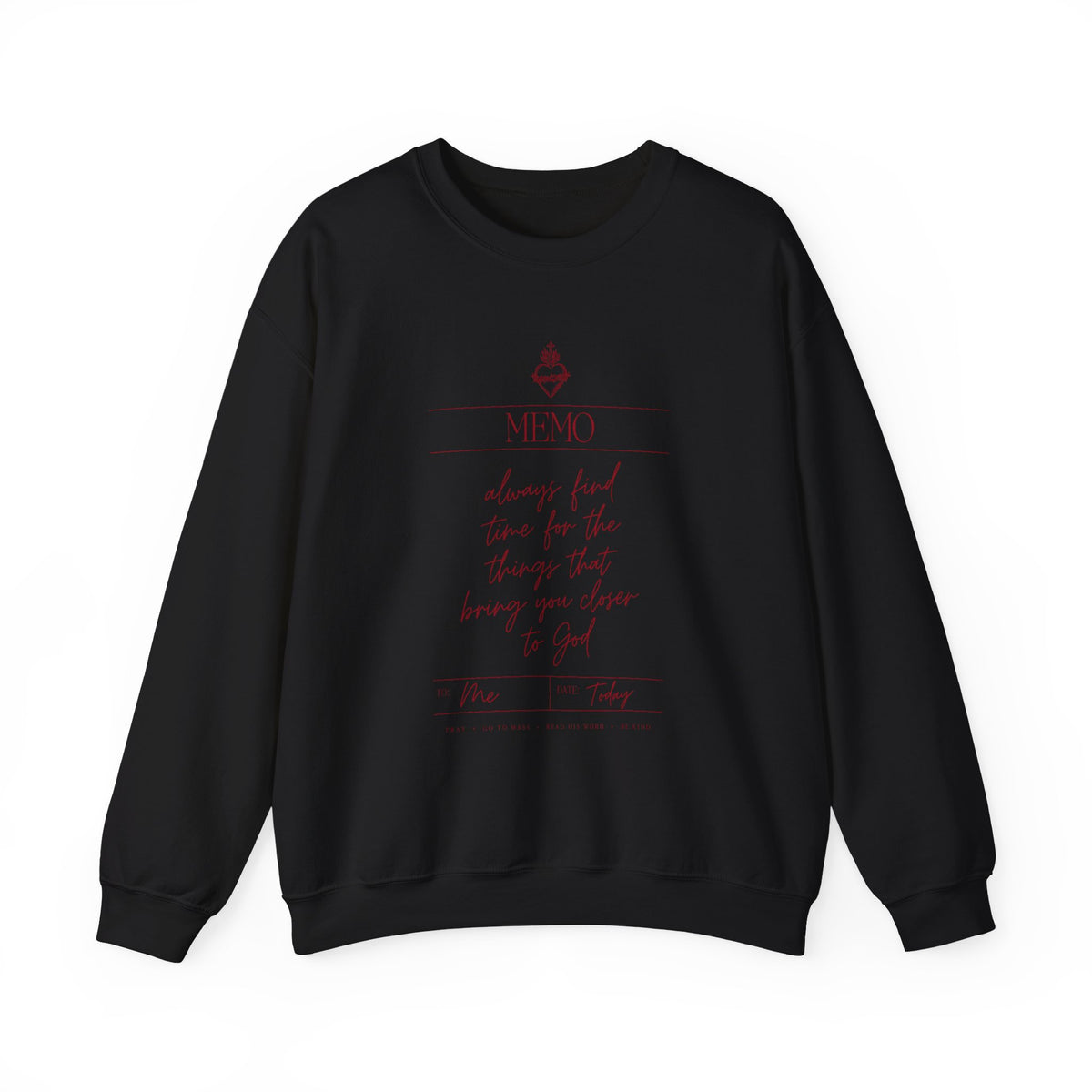 Closer to God Memo Catholic Crewneck