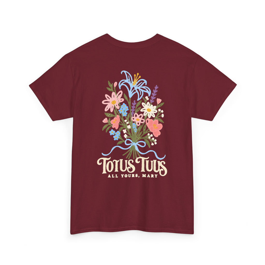 Totus Tuus Flowers for Mary Tee