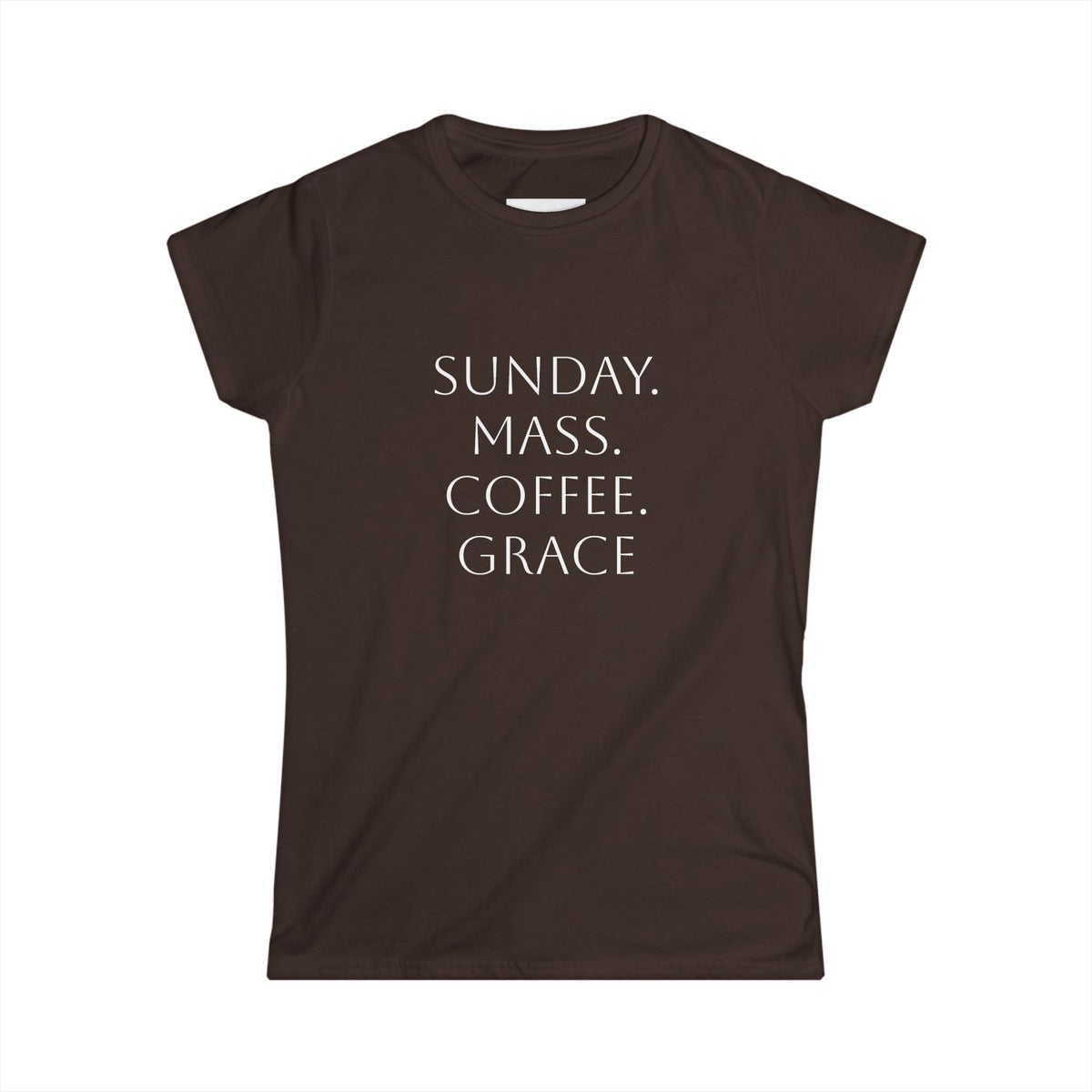 Sunday. Mass. Coffee. Grace. Shirt