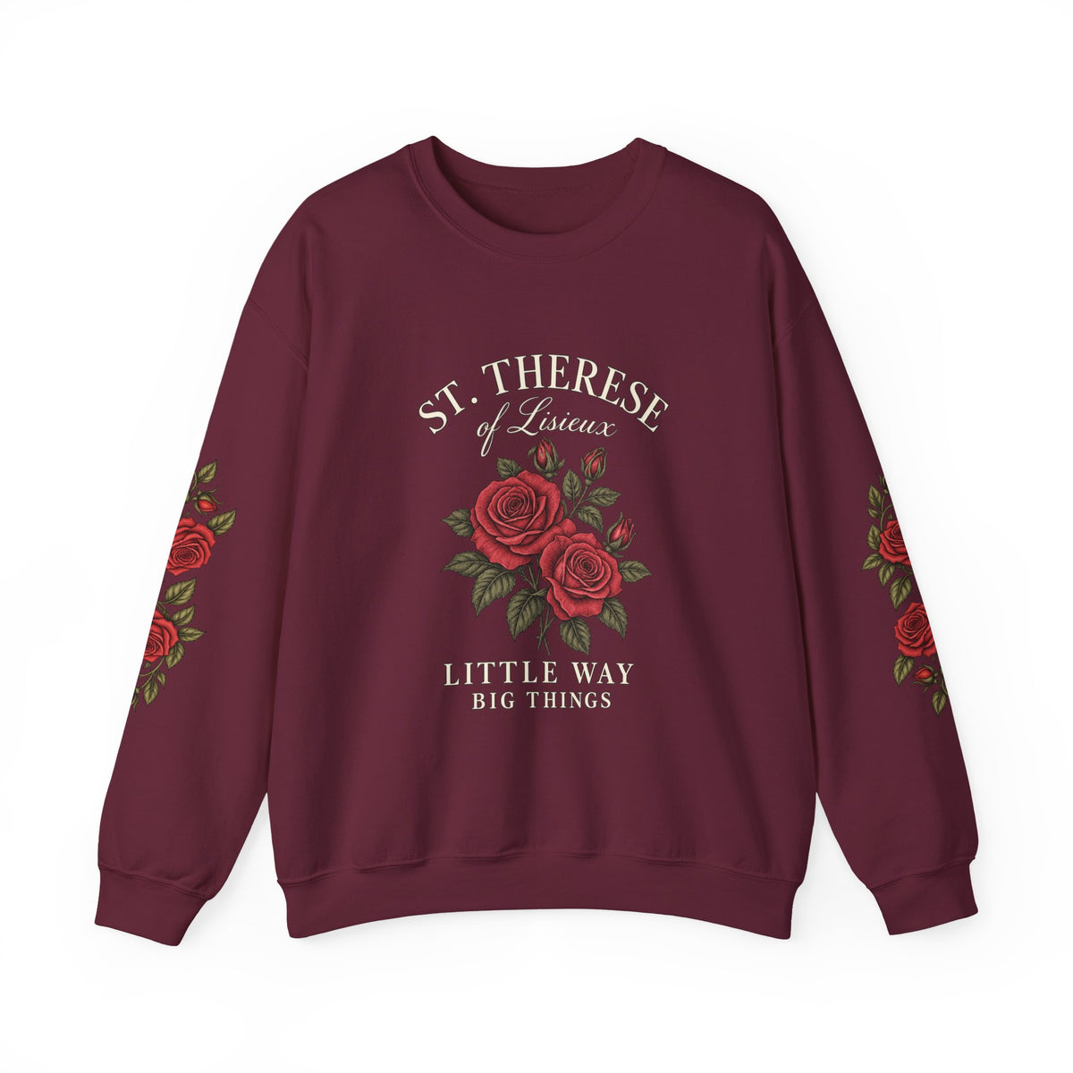 St. Thérèse “Little Way” Rose Crewneck