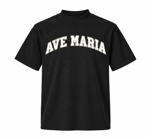 Ave Maria Collegiate Mock Neck Tee