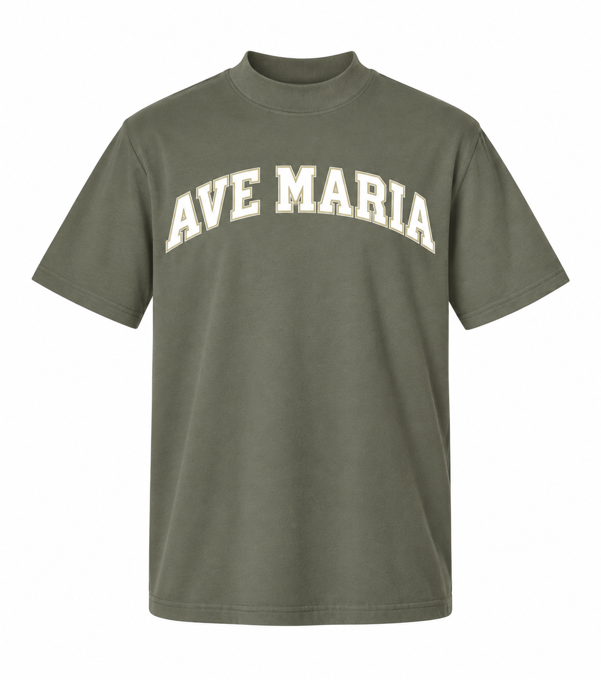 Ave Maria Collegiate Mock Neck Tee