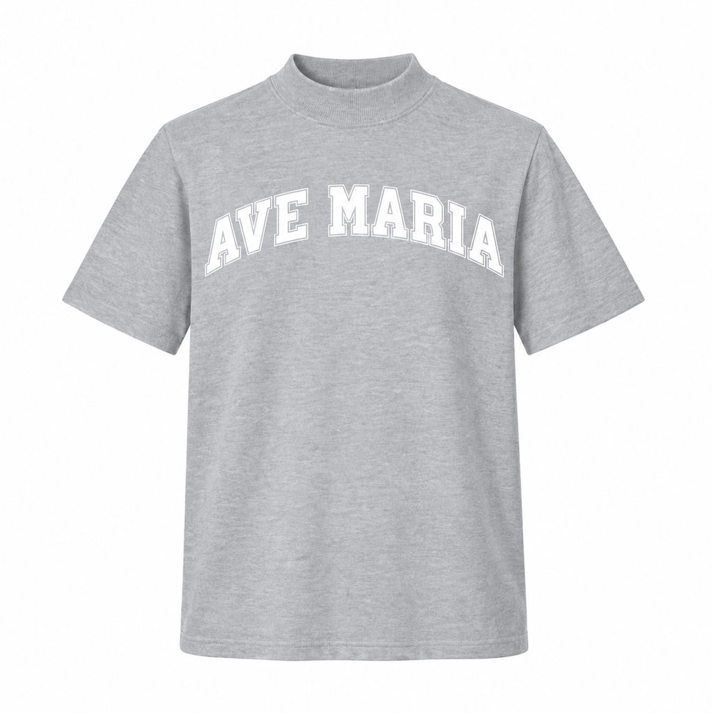 Ave Maria Collegiate Mock Neck Tee