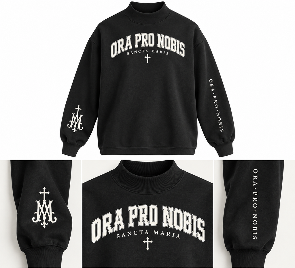 Ora Pro Nobis Collegiate Mockneck