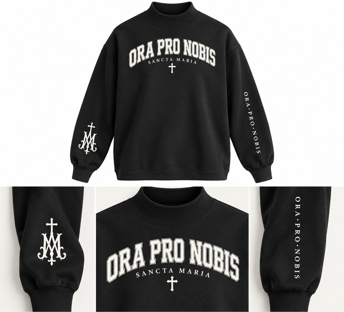 Ora Pro Nobis Collegiate Mockneck