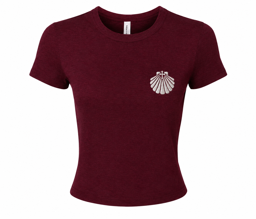 Scallop Shell Embroidered Baby Tee
