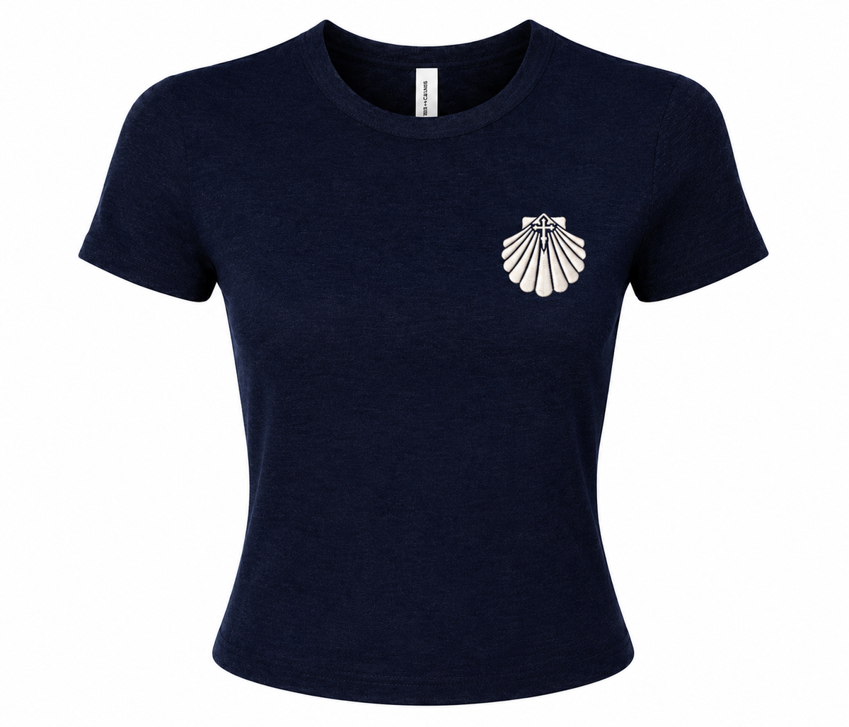Scallop Shell Embroidered Baby Tee