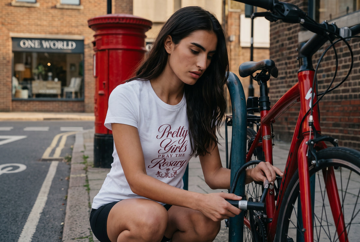 Pretty Girls Pray The Rosary Tee