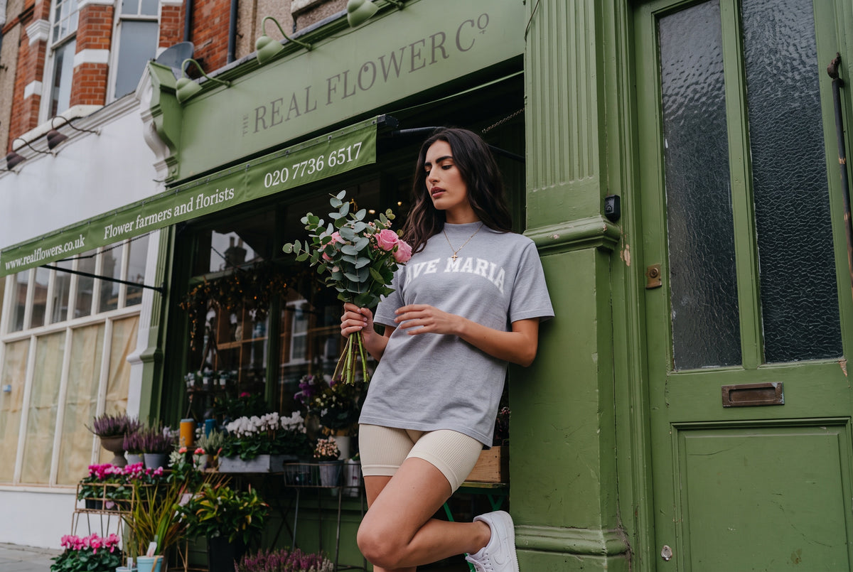 Ave Maria Collegiate Mock Neck Tee
