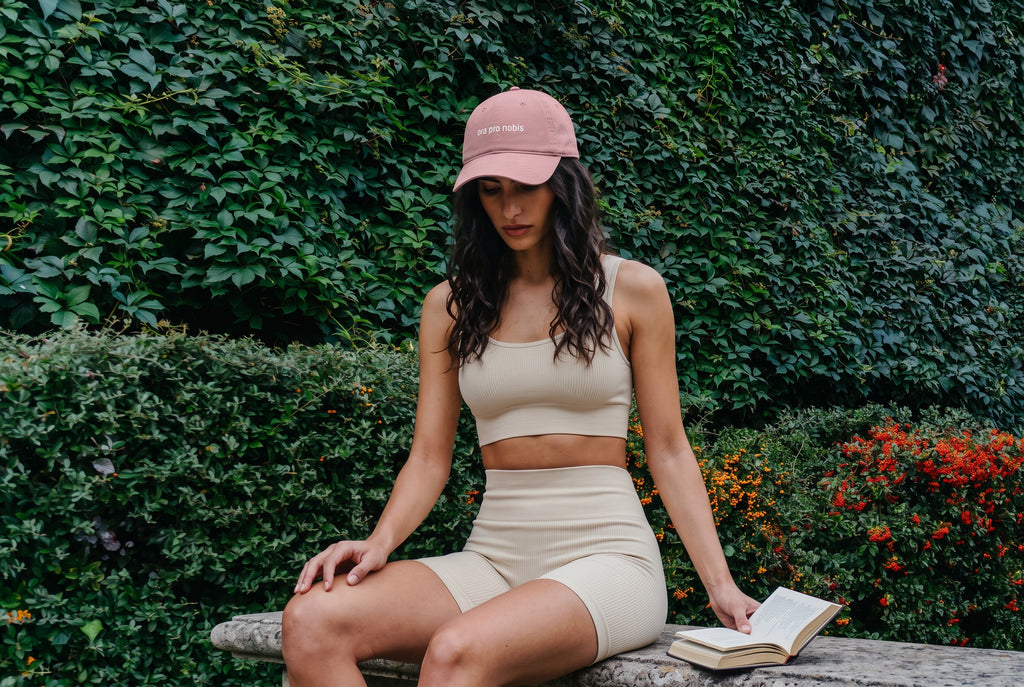 Ora Pro Nobis Embroidered Cap
