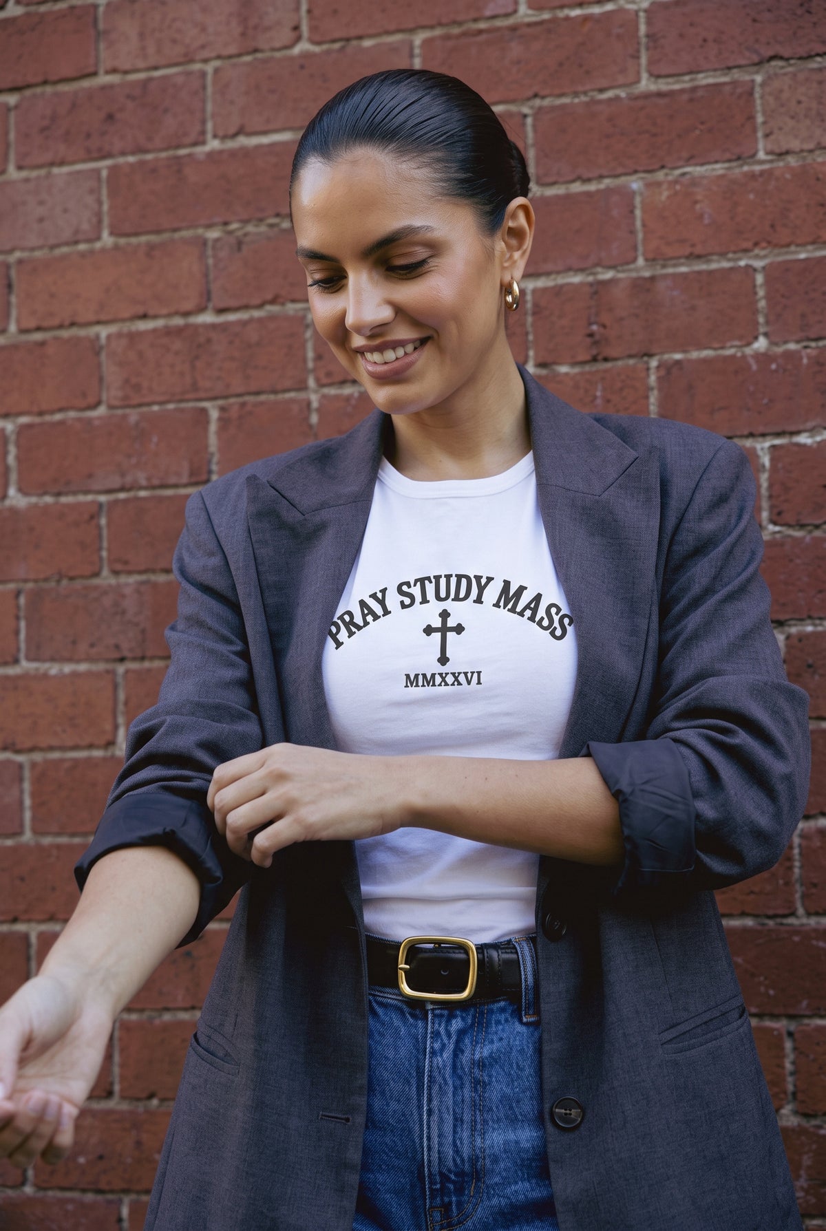 Pray Study Mass Tee