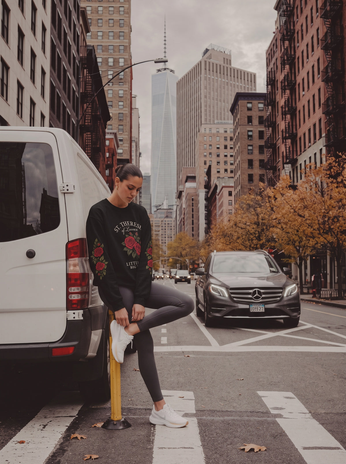 St. Thérèse “Little Way” Rose Crewneck