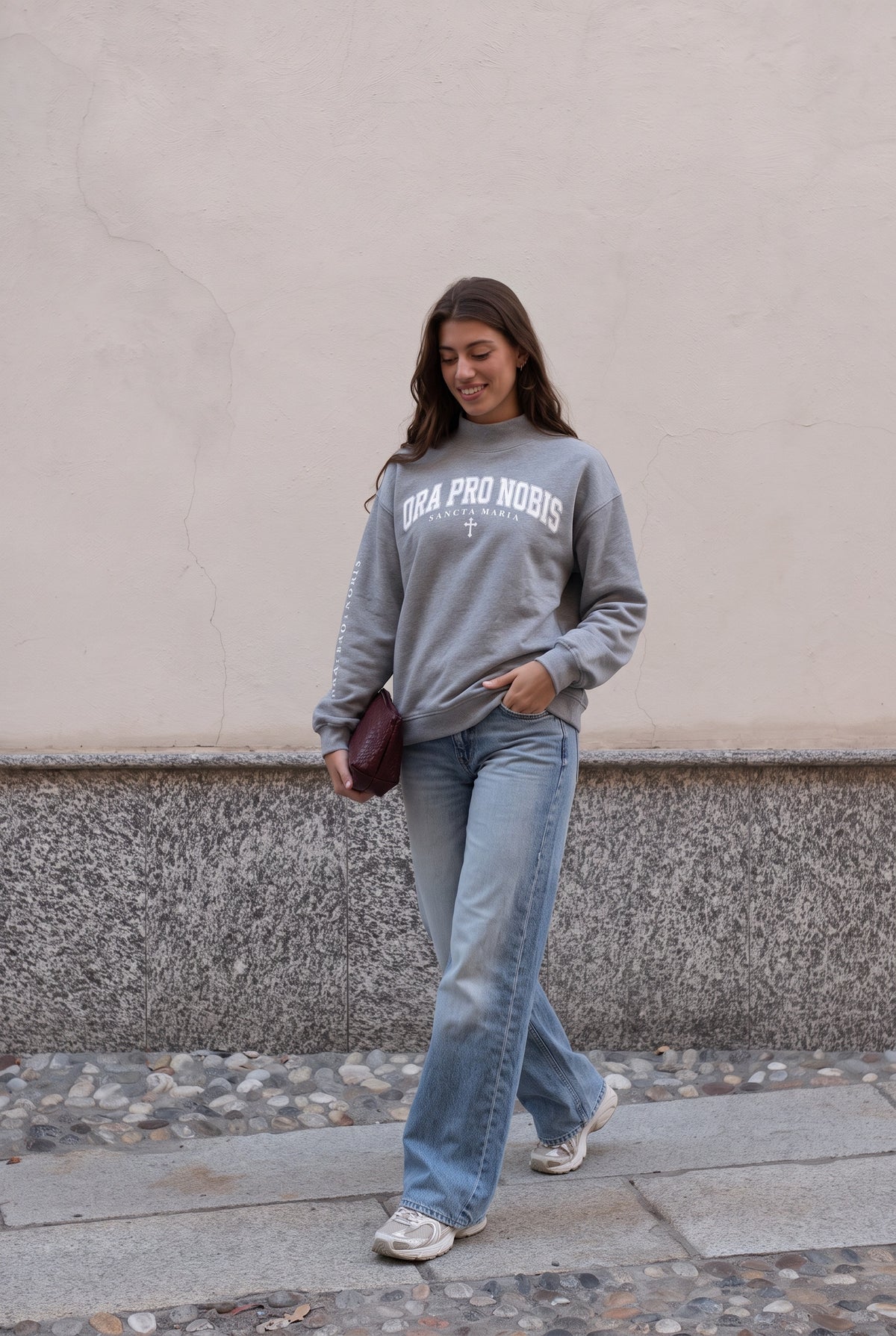 Ora Pro Nobis Collegiate Mockneck