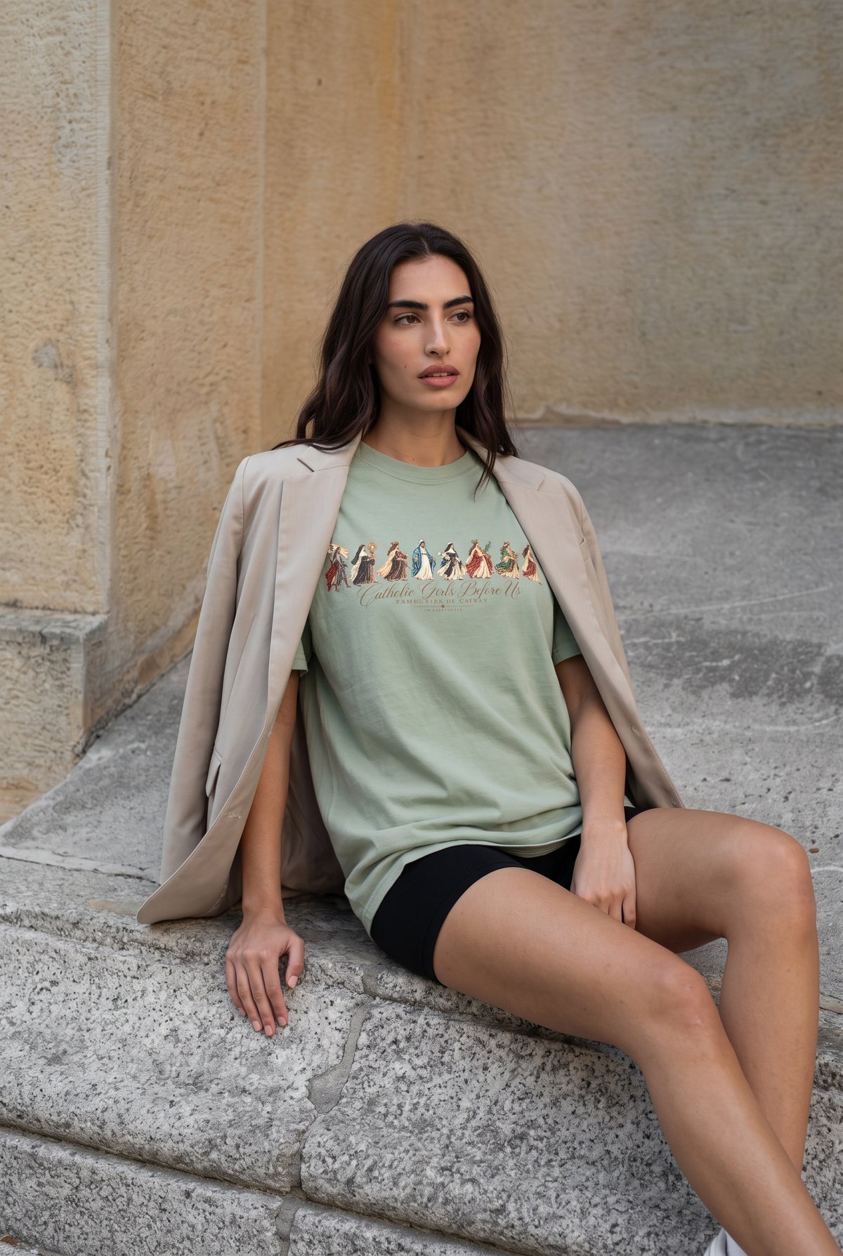 Catholic Girls Before Us | Communion of Saints Tee