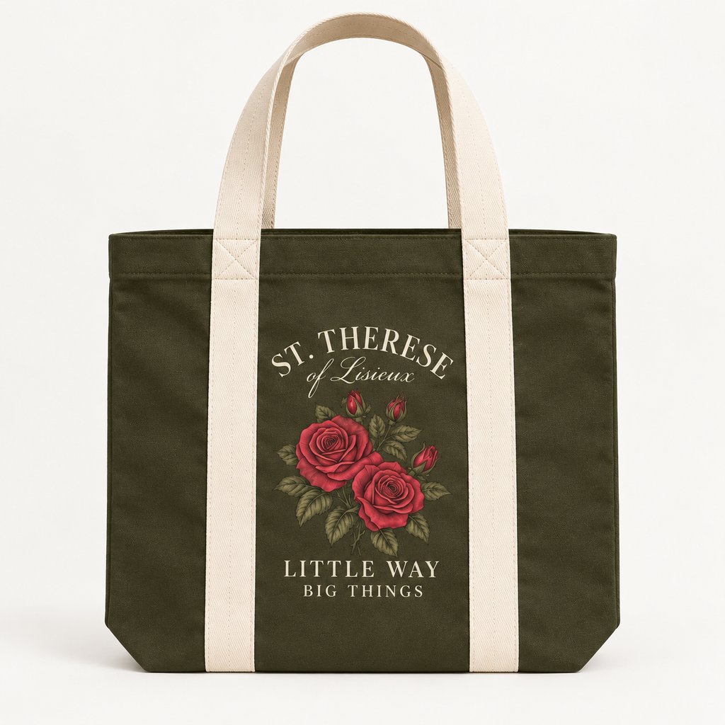 St. Thérèse “Little Way” Two-Tone Canvas Carryall